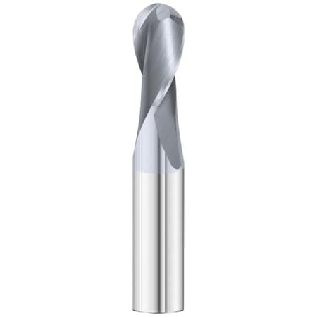 Fullerton Tool 2-Flute - 30 Degree Helix - 3215 GP End Mills, TICN, RH Spiral, Ball, Standard, 11/32 30397